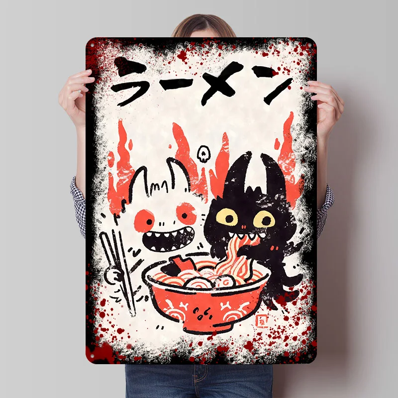 Ramen Monsters Yokai Tinplate Poster Customized Wall Art Vintage Metal Signs Retro Tin Plaque for Modern Home Decoration Luxury
Ramen Monsters Yokai Tinplate Poster Customized Wall Art Vintage Metal Signs Retro Tin Plaque for Modern Home Decoration Luxury