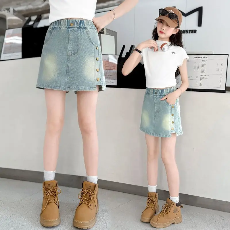 Girls Jeans New 2025 Long Pants Summer Shorts Fashionable Summer Clothing Thin Pants Skirt
Girls Jeans New 2025 Long Pants Summer Shorts Fashionable Summer Clothing Thin Pants Skirt