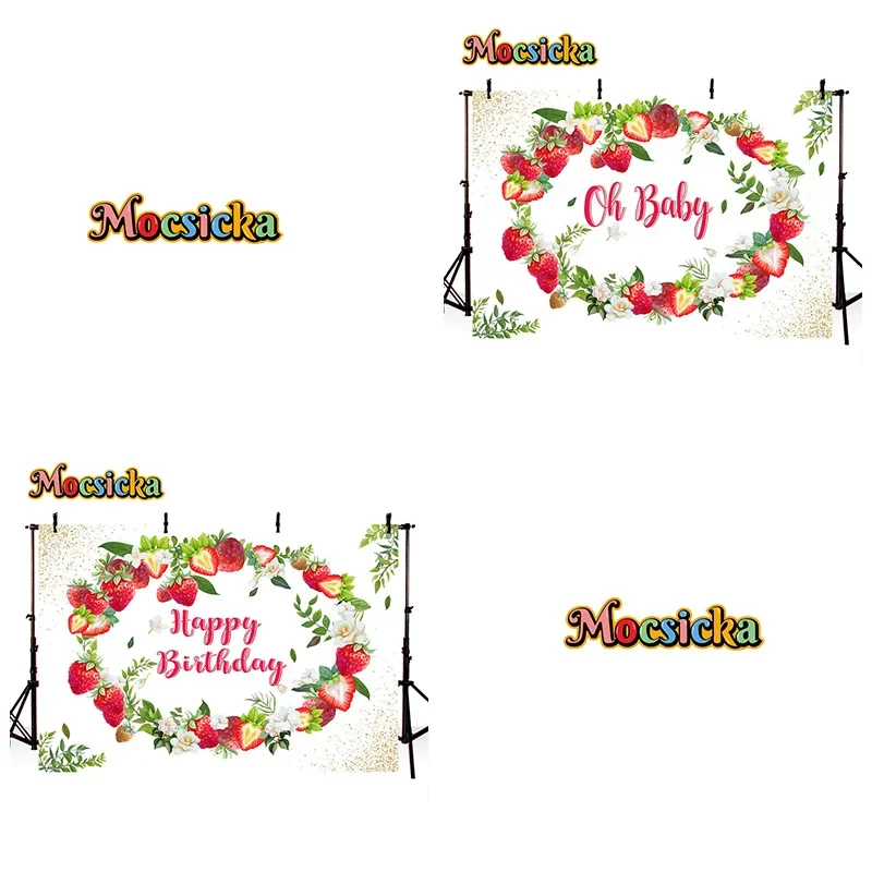 Mocsicka Baby Show Strawberry Season Photography Background Sweet Girl Birthday Party Backdrop Cake Smash Photo Banner Studio
Mocsicka Baby Show Strawberry Season Photography Background Sweet Girl Birthday Party Backdrop Cake Smash Photo Banner Studio