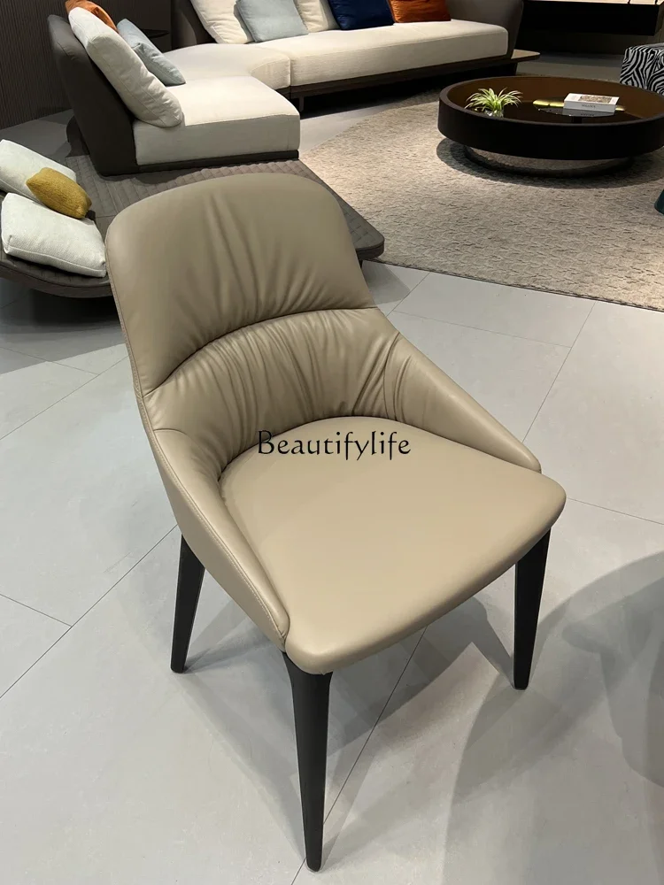 XX39Italian Leather Dining Chair Light Luxury Solid Wood Modern Minimalist White Wax Office Chair
XX39Italian Leather Dining Chair Light Luxury Solid Wood Modern Minimalist White Wax Office Chair