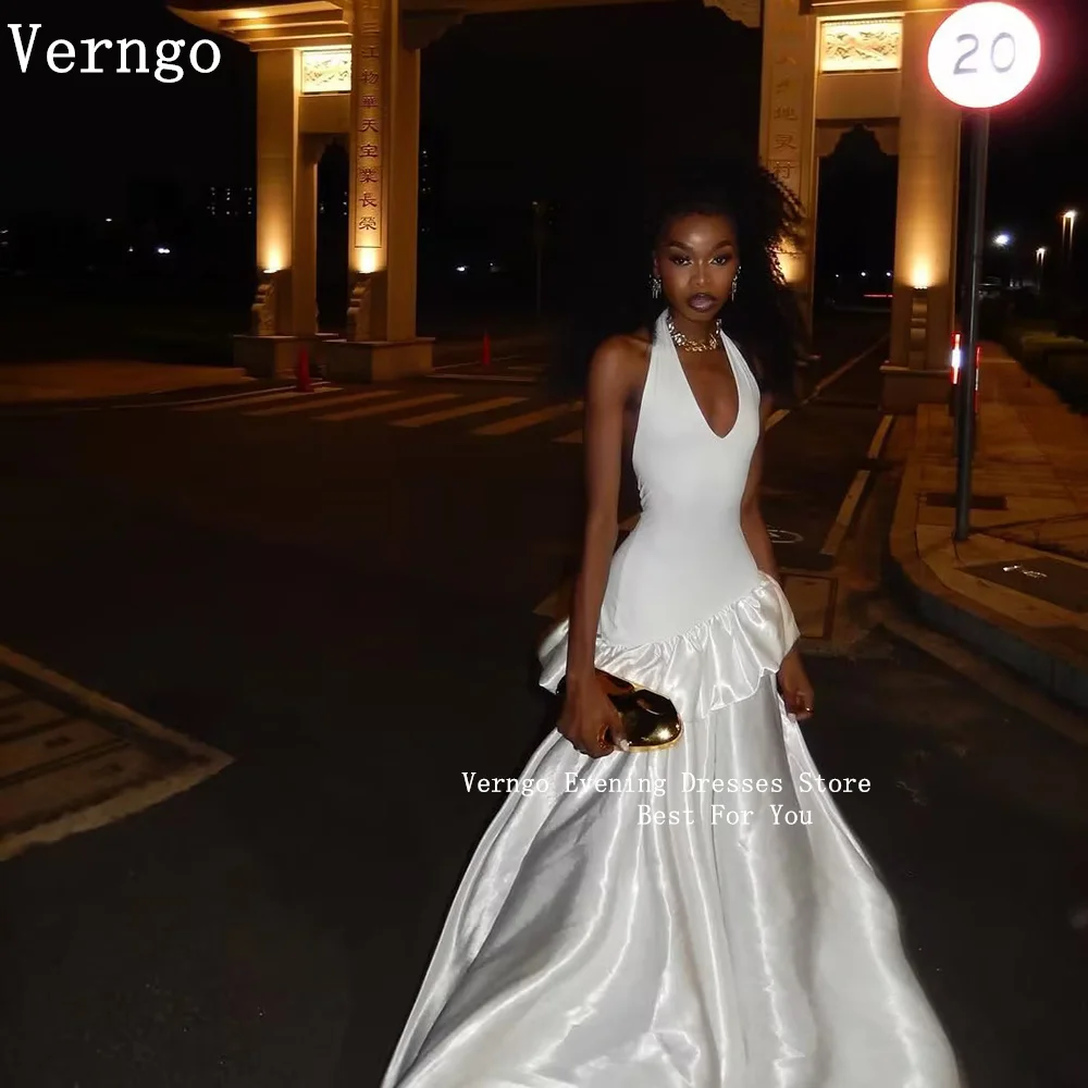 Verngo lvory Stain Evening Dress Halter Mermaid Maxi Prom Gowns Women Elegant Formal Party Dresses Customized 2026
Verngo lvory Stain Evening Dress Halter Mermaid Maxi Prom Gowns Women Elegant Formal Party Dresses Customized 2026