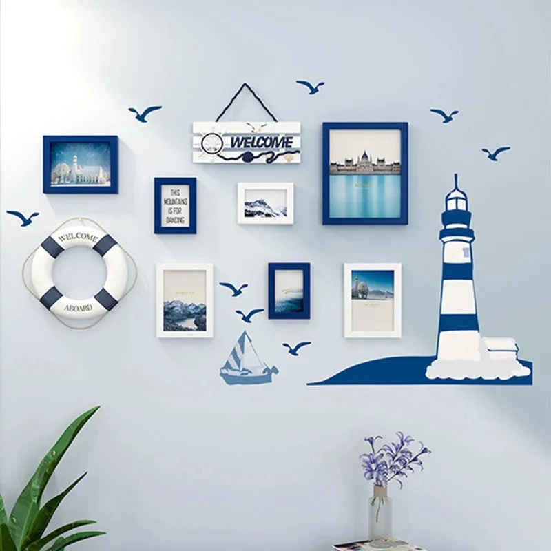 Oceanic Style Picture Frame Sofa Background Wall Decorative Hanging Paintings Living Room Dining Room Combination Picture Frame
Oceanic Style Picture Frame Sofa Background Wall Decorative Hanging Paintings Living Room Dining Room Combination Picture Frame