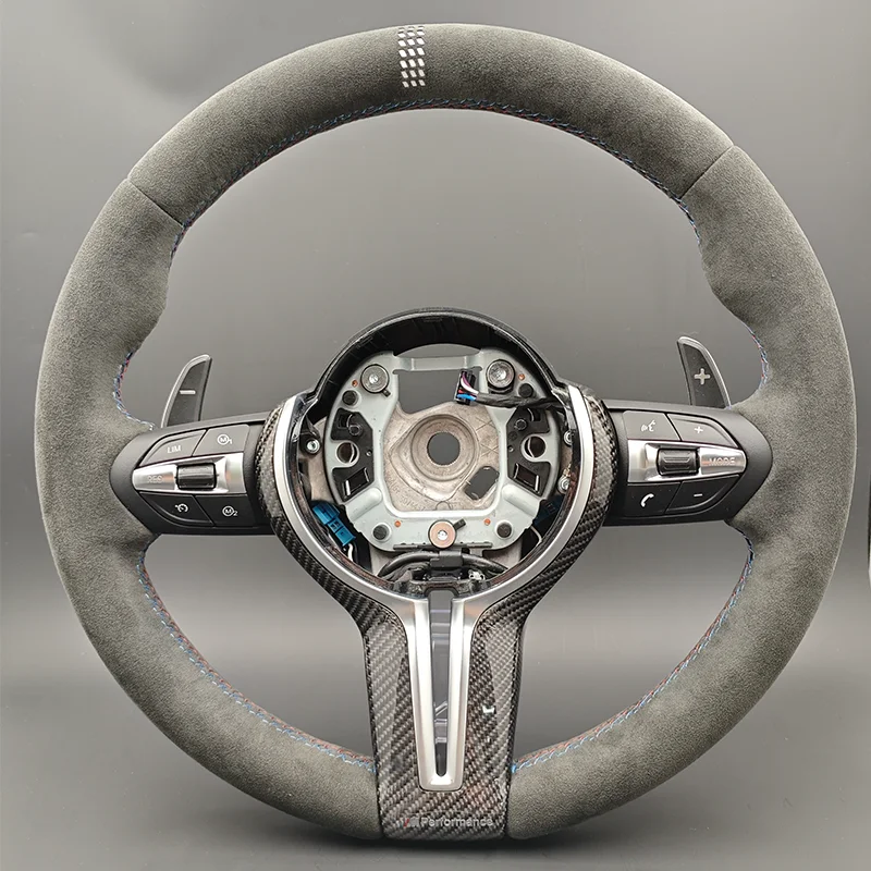 CS Style With Carbon Trim Full Alcantara Steering Wheel for BMW F01 F10 F20 F22 F30 F31 F32 M2 F87 M3 F80 M4 F82 F90 X5 F15 F16
CS Style With Carbon Trim Full Alcantara Steering Wheel for BMW F01 F10 F20 F22 F30 F31 F32 M2 F87 M3 F80 M4 F82 F90 X5 F15 F16