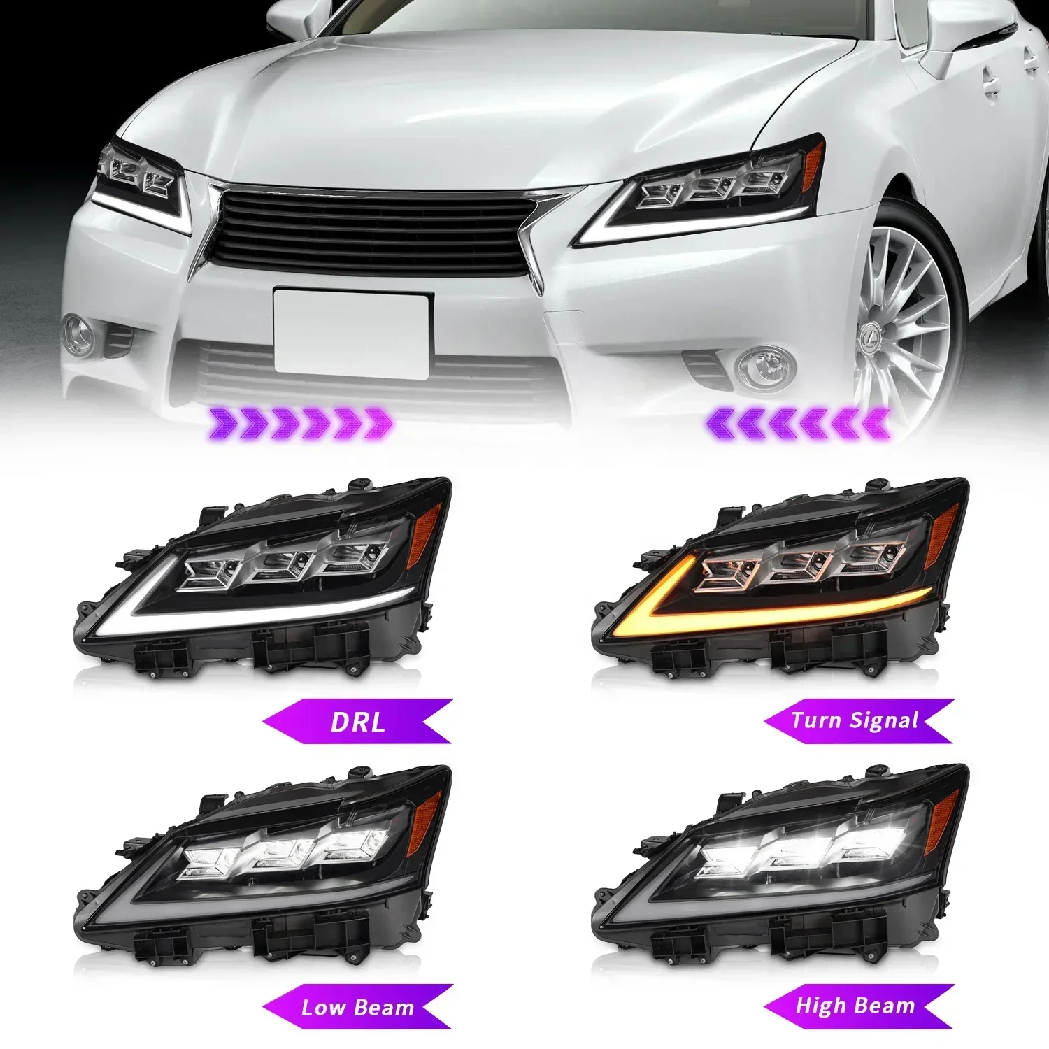 2025 Hot Sell Archaic Modify Headlight for Lexus GS GS250 Lexus GS350 Led Headlights with DRL Sequential Turn Lexus GS450H
2025 Hot Sell Archaic Modify Headlight for Lexus GS GS250 Lexus GS350 Led Headlights with DRL Sequential Turn Lexus GS450H