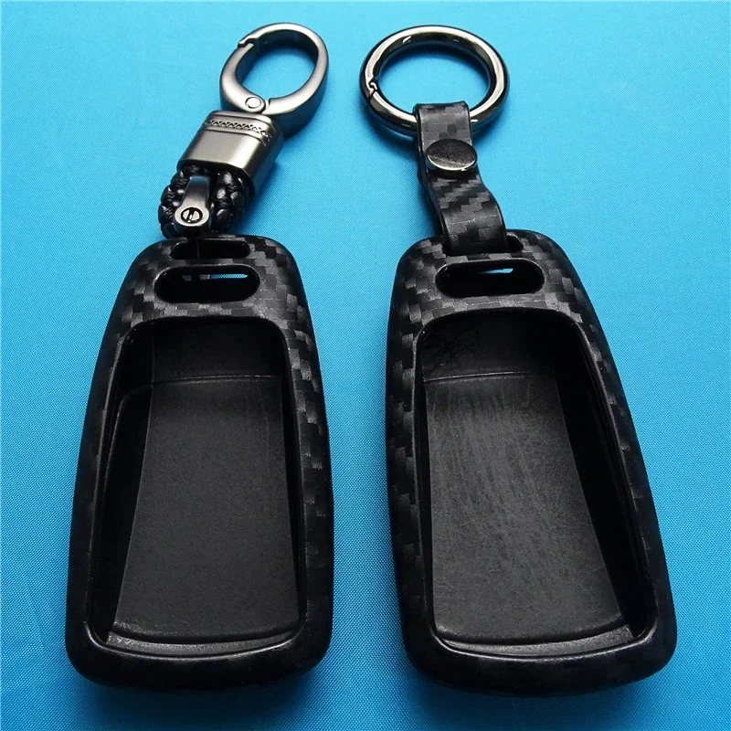 Silicone Carbon Fiber Car Key Case Cover Chain Ring for AUDI A4 B9 Q5 Q7 TT TTS 8S 2016 2017 Car Key Fob Shell Protector
Silicone Carbon Fiber Car Key Case Cover Chain Ring for AUDI A4 B9 Q5 Q7 TT TTS 8S 2016 2017 Car Key Fob Shell Protector