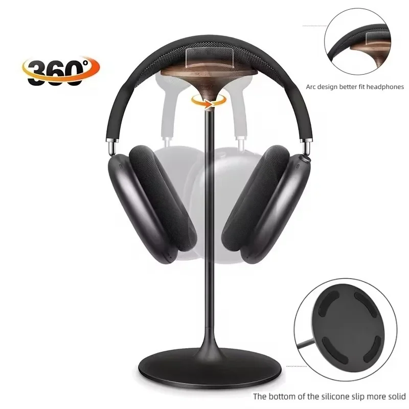 Держатель для компьютерных игровых наушников, вращающийся на 360 градусов, гарнитура из черного ореха, черная вешалка для гарнитуры, подставка из цельного дерева из алюминиевого сплава
Держатель для компьютерных игровых наушников, вращающийся на 360 градусов, гарнитура из черного ореха, черная вешалка для гарнитуры, подставка из цельного дерева из алюминиевого сплава
