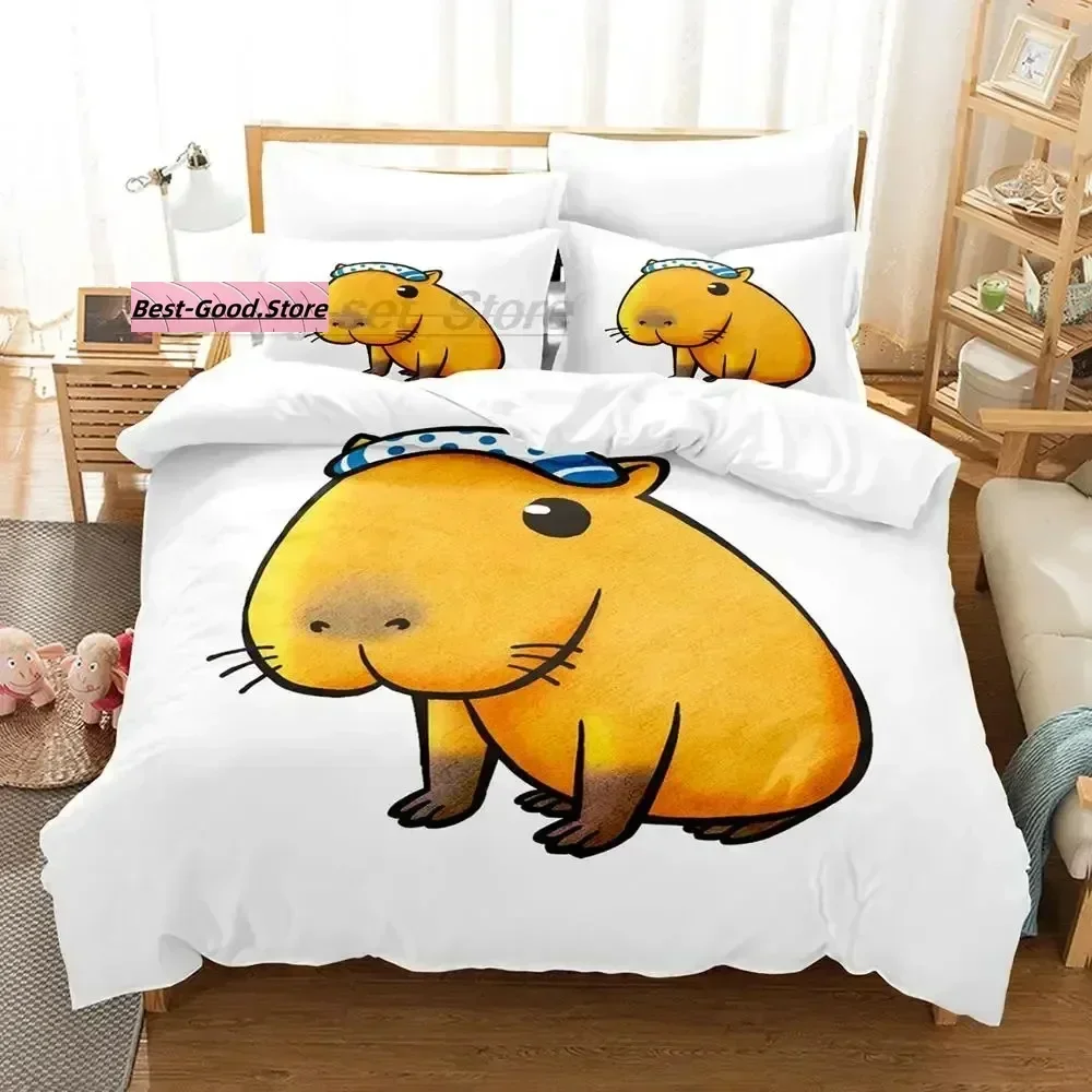 Top Capybaras Bedding Set Single Twin Full Queen King Size Bed Set Aldult Kid Bedroom Duvetcover Sets 3D Anime Bed Sheet Set
Top Capybaras Bedding Set Single Twin Full Queen King Size Bed Set Aldult Kid Bedroom Duvetcover Sets 3D Anime Bed Sheet Set