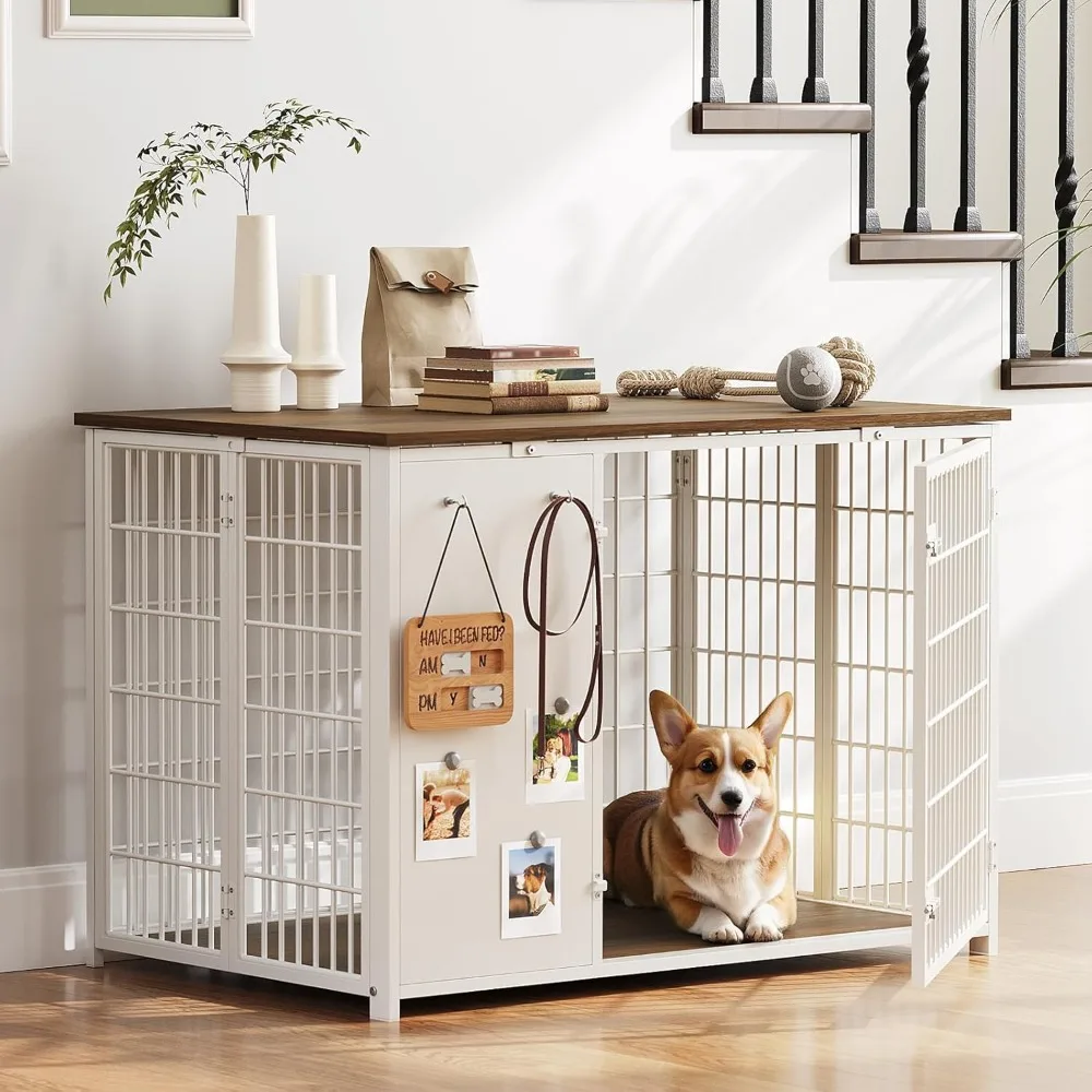 Foldable Wooden Dog Crate Furniture: DIY Frame Kennel with Hooks – Heavy-Duty Indoor End Table
Foldable Wooden Dog Crate Furniture: DIY Frame Kennel with Hooks – Heavy-Duty Indoor End Table
