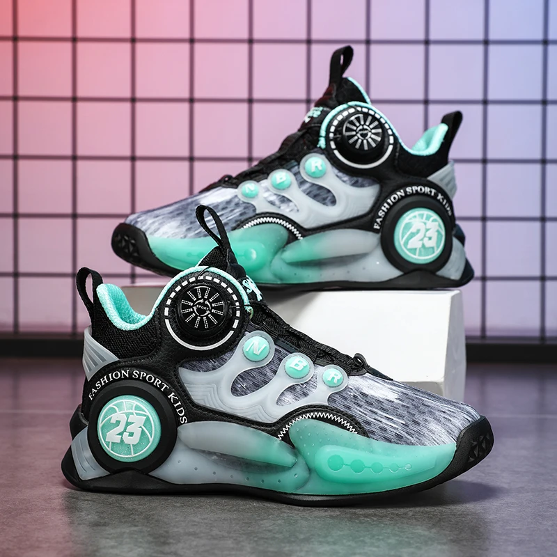 New Boys Brand Basketball Shoes For Kids Sneakers Thick Sole Non-slip Sports Running Shoes Child Basket Trainer Shoes
New Boys Brand Basketball Shoes For Kids Sneakers Thick Sole Non-slip Sports Running Shoes Child Basket Trainer Shoes