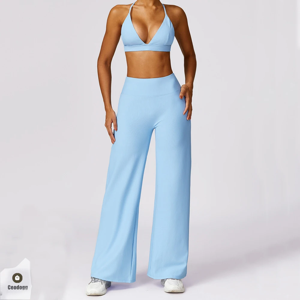 2PCS Ribbed Yoga Set Gym Workout Clothes Push Up Sportswear Yoga Suits For Women Fitness Set Tracksuits Sports Bra Leggings XP86
2PCS Ribbed Yoga Set Gym Workout Clothes Push Up Sportswear Yoga Suits For Women Fitness Set Tracksuits Sports Bra Leggings XP86