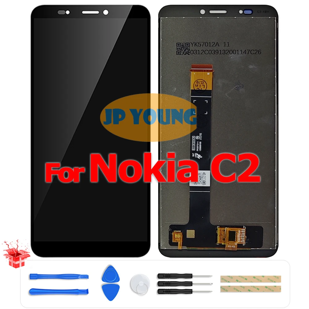 Original 5.7" LCD Touch Screen Digitizer Assembly with Frame for Nokia C2 - Replacement
Original 5.7" LCD Touch Screen Digitizer Assembly with Frame for Nokia C2 - Replacement