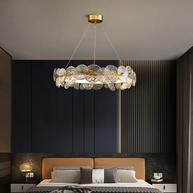 Luxury LED Chandelier Creative Lotus Leaf Study Bedroom Crystal lamp Living Dining Room Bedroom Simple Fixtures Restaurant
Luxury LED Chandelier Creative Lotus Leaf Study Bedroom Crystal lamp Living Dining Room Bedroom Simple Fixtures Restaurant