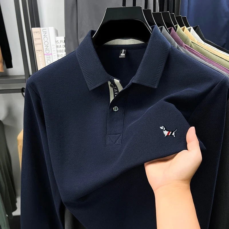100%cotton Men's Autumn Long-sleeved Polo shirt High quality Collar Embroidery Puppy T-shirt Casual Fashionable Brand Men's wear
100%cotton Men's Autumn Long-sleeved Polo shirt High quality Collar Embroidery Puppy T-shirt Casual Fashionable Brand Men's wear