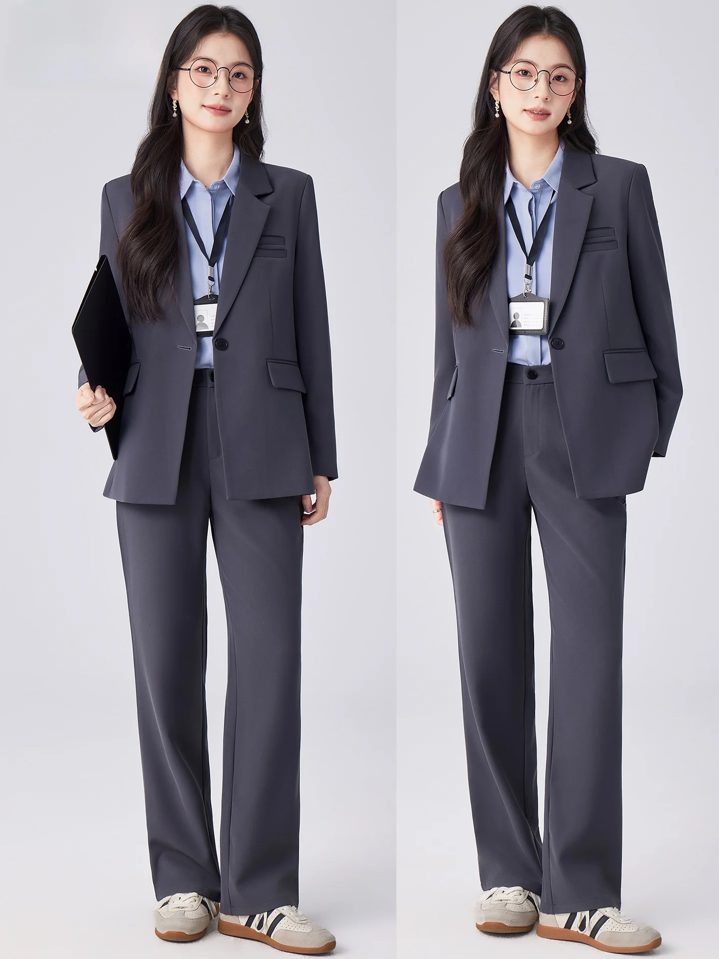 ay Suit Set for Women Profional Career Interview Outfit Commute Sle Polyester Fiber Long Sve Button Detail Suit
ay Suit Set for Women Profional Career Interview Outfit Commute Sle Polyester Fiber Long Sve Button Detail Suit