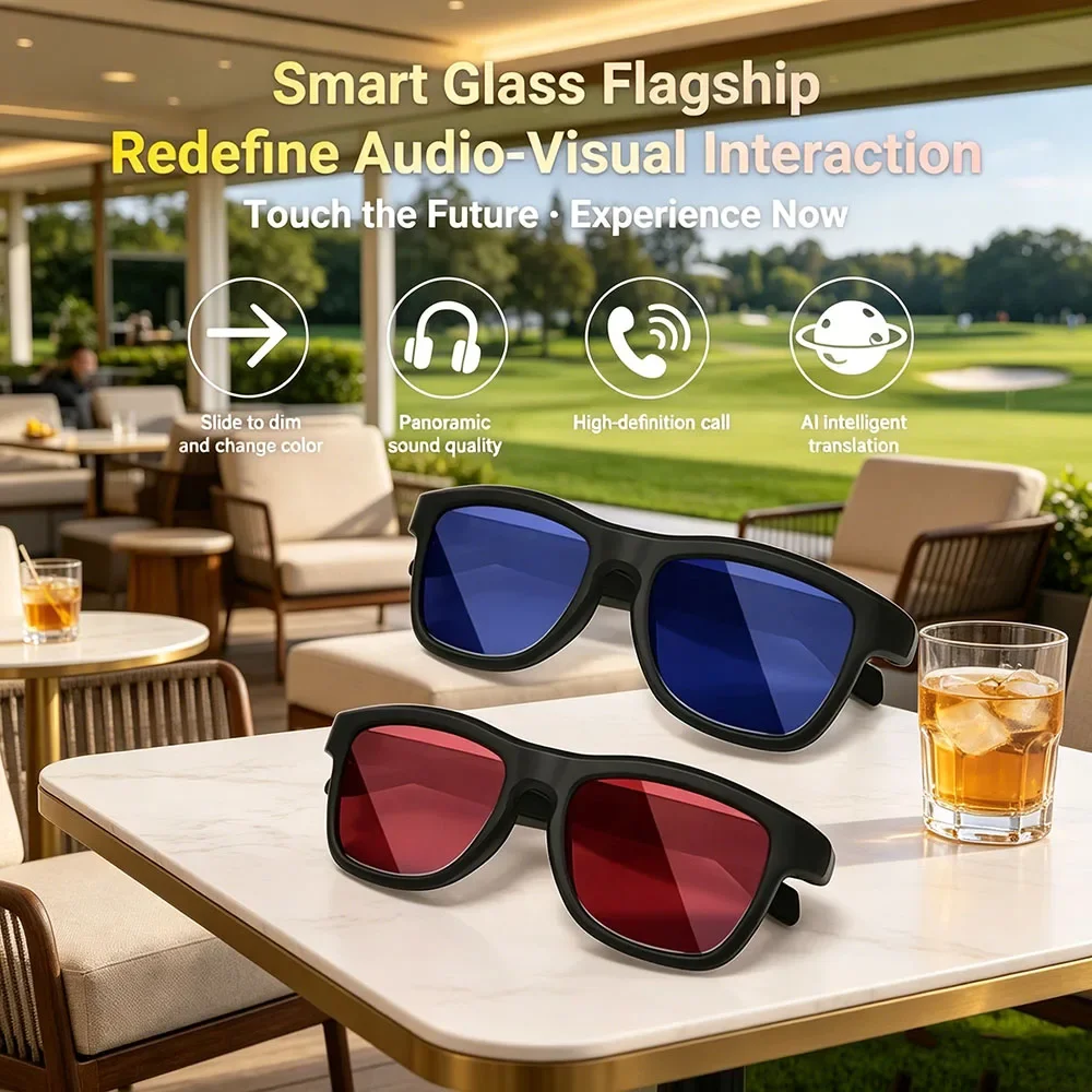 Popular Electrochromic AI Smart Glasses Upgraded Touch Dimming AI Translation Hands Free HD Call Glasses
Popular Electrochromic AI Smart Glasses Upgraded Touch Dimming AI Translation Hands Free HD Call Glasses