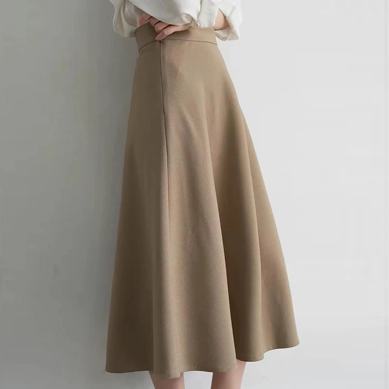 2023 New Autumn Winter Fashion Women Skirts Office Lady Loose Waist Slim Skirts Elegant Simple Mid-Calf Female A-Line Skirts
2023 New Autumn Winter Fashion Women Skirts Office Lady Loose Waist Slim Skirts Elegant Simple Mid-Calf Female A-Line Skirts