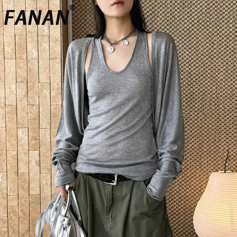 FANAN Summer New Paris INS Style Curved Short Slim Fit Tencel Cardigan Sun Protection Slimming Fresh Top For Women
FANAN Summer New Paris INS Style Curved Short Slim Fit Tencel Cardigan Sun Protection Slimming Fresh Top For Women