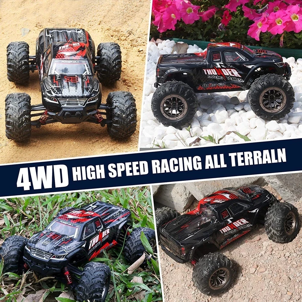 MMBL 50KM/H RC Car High Speed Monster Truck 2.4G Four-Wheel Drive High-Speed Climbing Off-Road Vehicle Rechargeable
MMBL 50KM/H RC Car High Speed Monster Truck 2.4G Four-Wheel Drive High-Speed Climbing Off-Road Vehicle Rechargeable