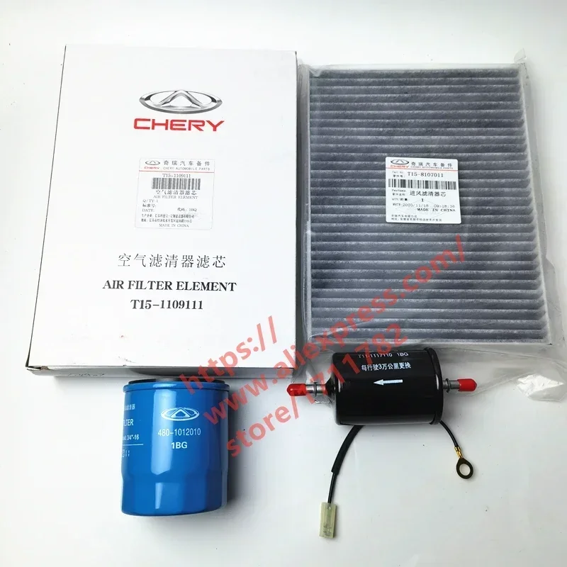 Filter Sets For Chery Tiggo 7/8 Tiggo 4/5x 1.5T Air Filter&Oil Filter&Cabin Filter&Fuel Filter T15-1109111/T15-8107011
Filter Sets For Chery Tiggo 7/8 Tiggo 4/5x 1.5T Air Filter&Oil Filter&Cabin Filter&Fuel Filter T15-1109111/T15-8107011
