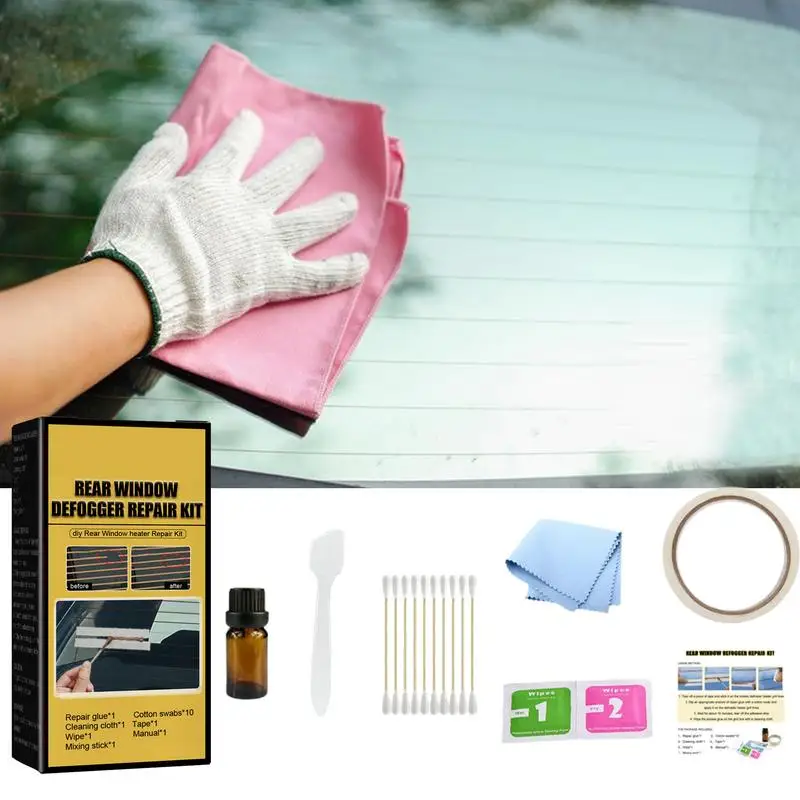 Car Rear Window Defogger Repair Kit Car Conductive Rear Defogger Grid Lines Repair Kit For Trucks Quick DIY Repair
Car Rear Window Defogger Repair Kit Car Conductive Rear Defogger Grid Lines Repair Kit For Trucks Quick DIY Repair