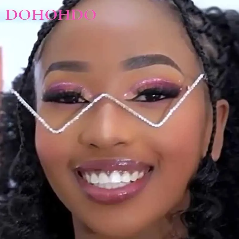 Punk Fashion Luxury Brand Designer No-lens Metal Glasses Frame Women Men Rhinestone Glasses Ins Decorative Glasses Frame Очки
Punk Fashion Luxury Brand Designer No-lens Metal Glasses Frame Women Men Rhinestone Glasses Ins Decorative Glasses Frame Очки