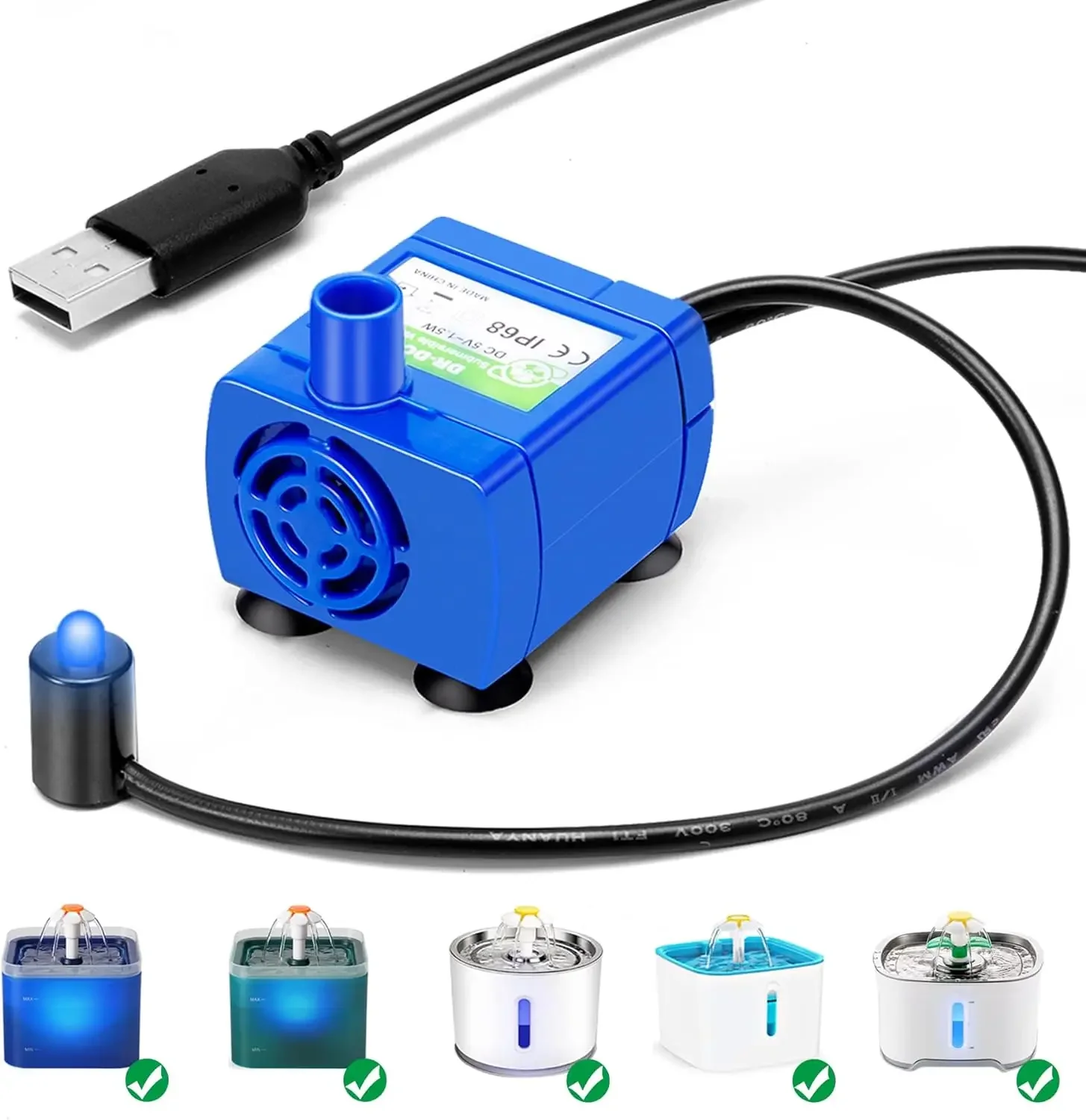 Water Pump LED Light Pet Cat Water Fountain Motor Replacement for Cat Flowers Drinking Bowl Dispenser Pet Accessories
Water Pump LED Light Pet Cat Water Fountain Motor Replacement for Cat Flowers Drinking Bowl Dispenser Pet Accessories