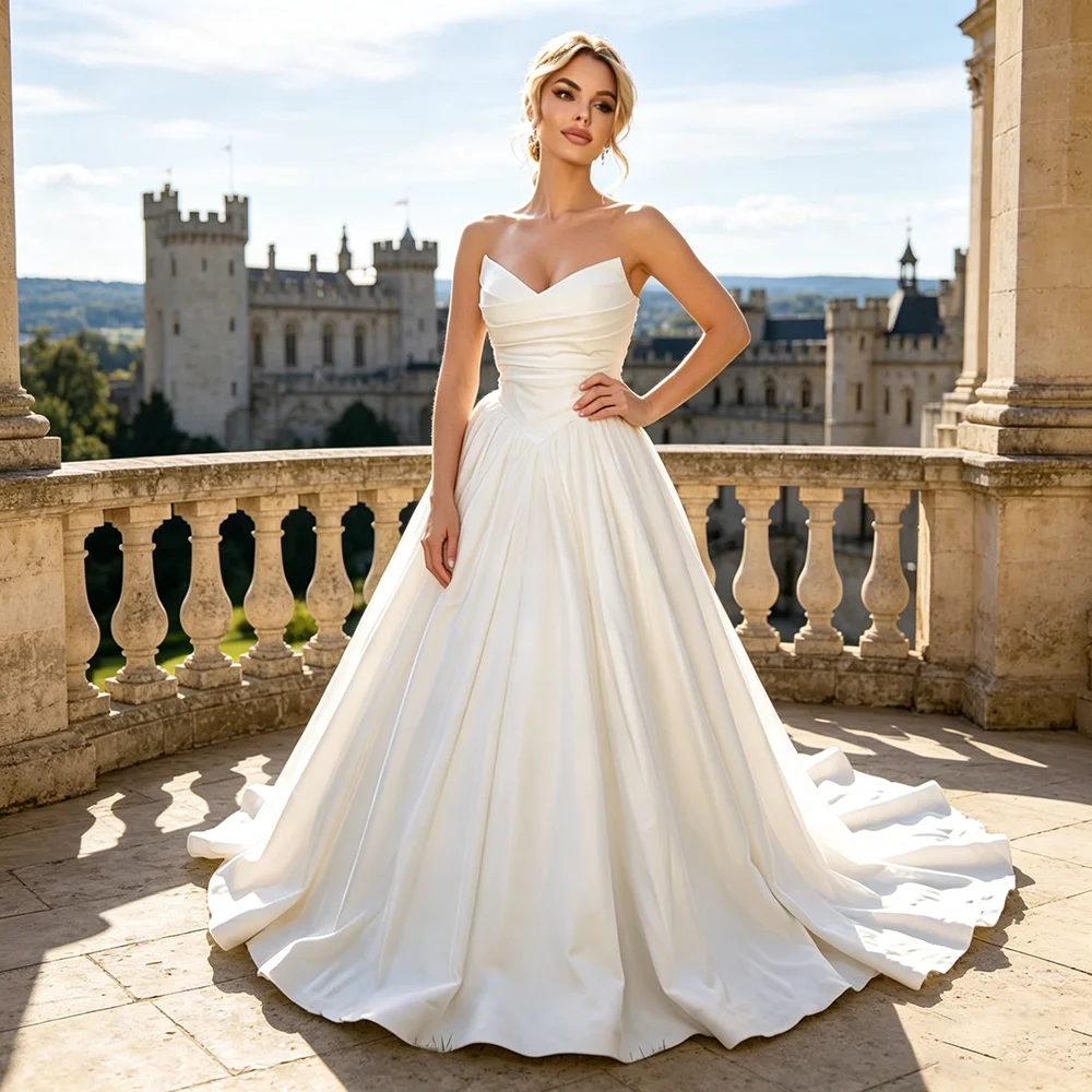 Eightale Princess Wedding Dress Sweetheart Customized Ivory Bridal Gown A-Line Corset Bride Party Dress Vestido De Novia
Eightale Princess Wedding Dress Sweetheart Customized Ivory Bridal Gown A-Line Corset Bride Party Dress Vestido De Novia