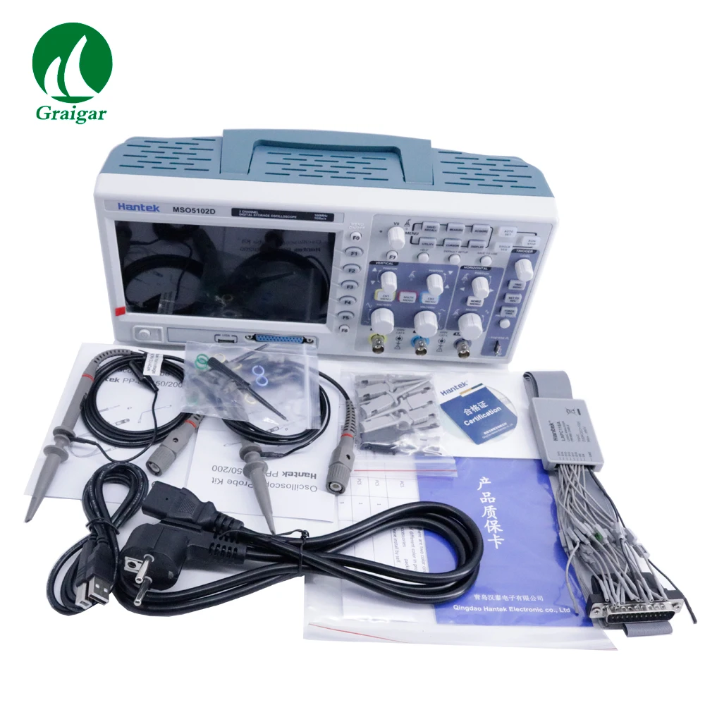 Новый цифровой осциллограф Hantek MSO5102D с смешанным сигналом 100 МГц 1GS/s 1 м 16 логических каналов + 2 аналоговых канала
Новый цифровой осциллограф Hantek MSO5102D с смешанным сигналом 100 МГц 1GS/s 1 м 16 логических каналов + 2 аналоговых канала