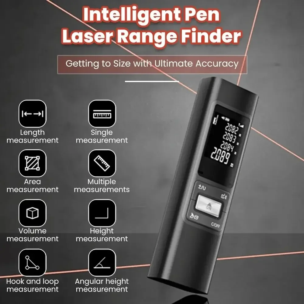 Laser Tape Measure Digital Laser Rangefinder Angle Measure Construction Tool Cross Double Laser Distance Meter Rangefinder
Laser Tape Measure Digital Laser Rangefinder Angle Measure Construction Tool Cross Double Laser Distance Meter Rangefinder