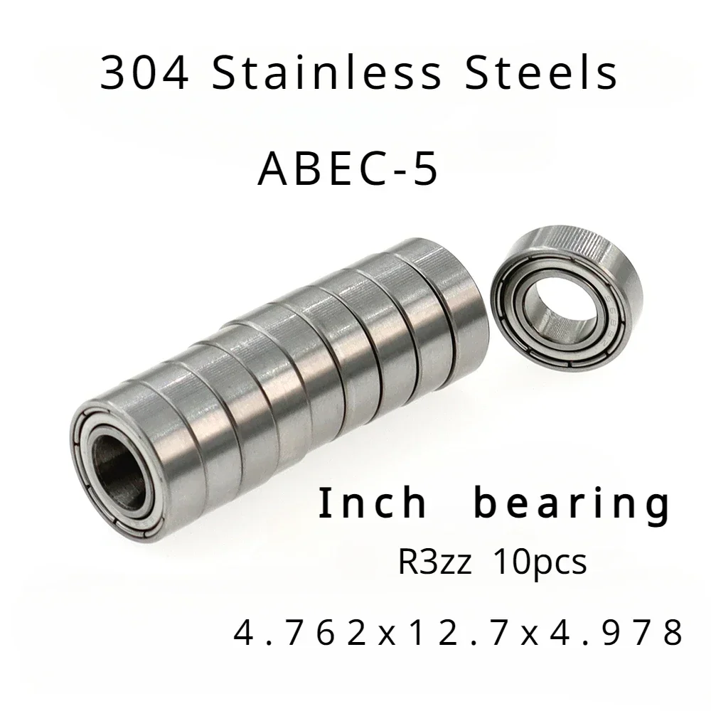 Veekaft High Performance 304 Stainless Steel ABEC-5 Non-standard Inch Bearing R3zz 4.762x12.7x4.978mm of 10pcs
Veekaft High Performance 304 Stainless Steel ABEC-5 Non-standard Inch Bearing R3zz 4.762x12.7x4.978mm of 10pcs