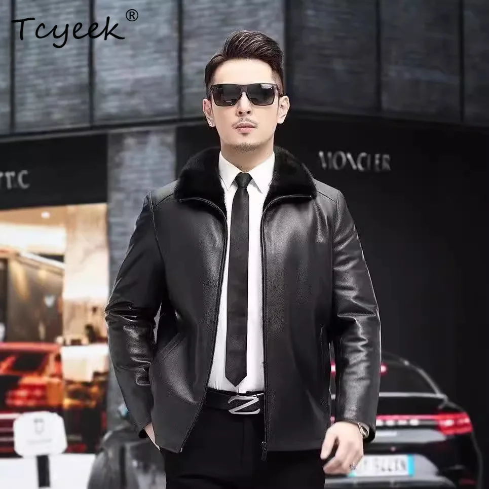 Tcyeek Real Mink Fur Coat Man Warm Winter Jackets New Style Natural Goatskin Genuine Leather Jacket Men Clothes المنك رجالي
Tcyeek Real Mink Fur Coat Man Warm Winter Jackets New Style Natural Goatskin Genuine Leather Jacket Men Clothes المنك رجالي