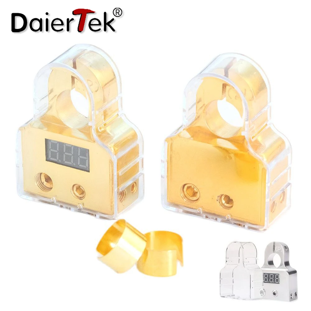 Car Battery Terminal Connectors Voltmeter Positive Negative Battery Shim Battery Post Clamp Cable Ends for Auto Camper Trailer
Car Battery Terminal Connectors Voltmeter Positive Negative Battery Shim Battery Post Clamp Cable Ends for Auto Camper Trailer