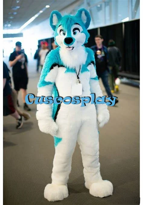 Long Fur Furry Costume Husky Dog Fox Mascot Costume Fursuit Wolf white blue Cosplay Party Fursuit Halloween Suit Adult Size
Long Fur Furry Costume Husky Dog Fox Mascot Costume Fursuit Wolf white blue Cosplay Party Fursuit Halloween Suit Adult Size