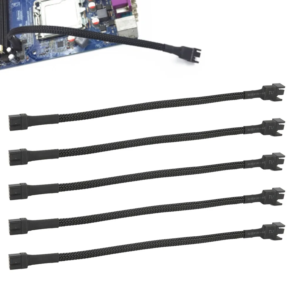 5PCS Practical 4-Pin Extension Cable Braideds rope Black PC Fan Cable 30cm Motherboard Cable Computer Graphics Cards
5PCS Practical 4-Pin Extension Cable Braideds rope Black PC Fan Cable 30cm Motherboard Cable Computer Graphics Cards