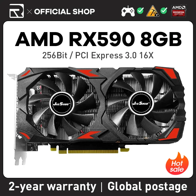 Видеокарта JIESHUO RX 590 8 Гб 2048SP, графическая карта GDDR5 GPU 256-bit AMD rx590 8g для настольного ПК, игровой офис KAS 590 RX случайный GME versio
Видеокарта JIESHUO RX 590 8 Гб 2048SP, графическая карта GDDR5 GPU 256-bit AMD rx590 8g для настольного ПК, игровой офис KAS 590 RX случайный GME versio