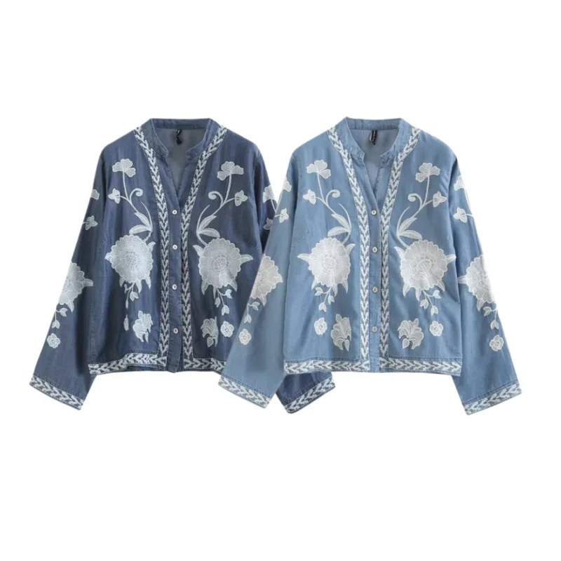 Dave&Di 2026 New Commuting Fashionable Loose Ethnic Style V-neck Embroidered Flower Long Sleeved Shirt
Dave&Di 2026 New Commuting Fashionable Loose Ethnic Style V-neck Embroidered Flower Long Sleeved Shirt