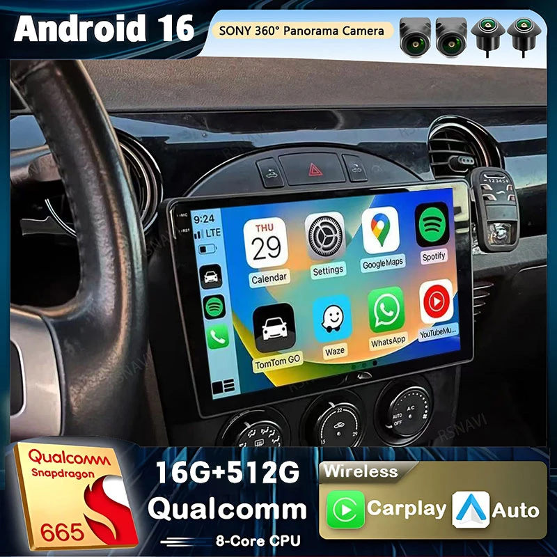 Android 16 CarPlay Car Radio For Mazda MX-5 MX5 MX 5 NC 2005 - 2015 Multimedia Navigation GPS Stereo Auto video Head Unit WIFI
Android 16 CarPlay Car Radio For Mazda MX-5 MX5 MX 5 NC 2005 - 2015 Multimedia Navigation GPS Stereo Auto video Head Unit WIFI