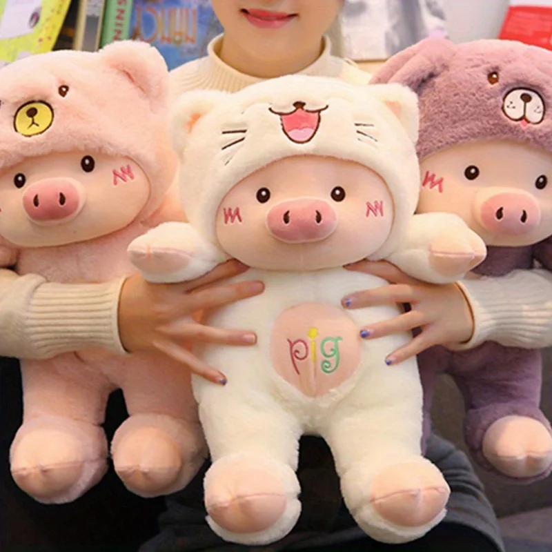 Cute Cartoon Pig Plush Toy Bear Hat Pig Doll Stuffd Animals Plushies Bed Sofa Decoration Birthday Gifts for Kids & Adults
Cute Cartoon Pig Plush Toy Bear Hat Pig Doll Stuffd Animals Plushies Bed Sofa Decoration Birthday Gifts for Kids & Adults