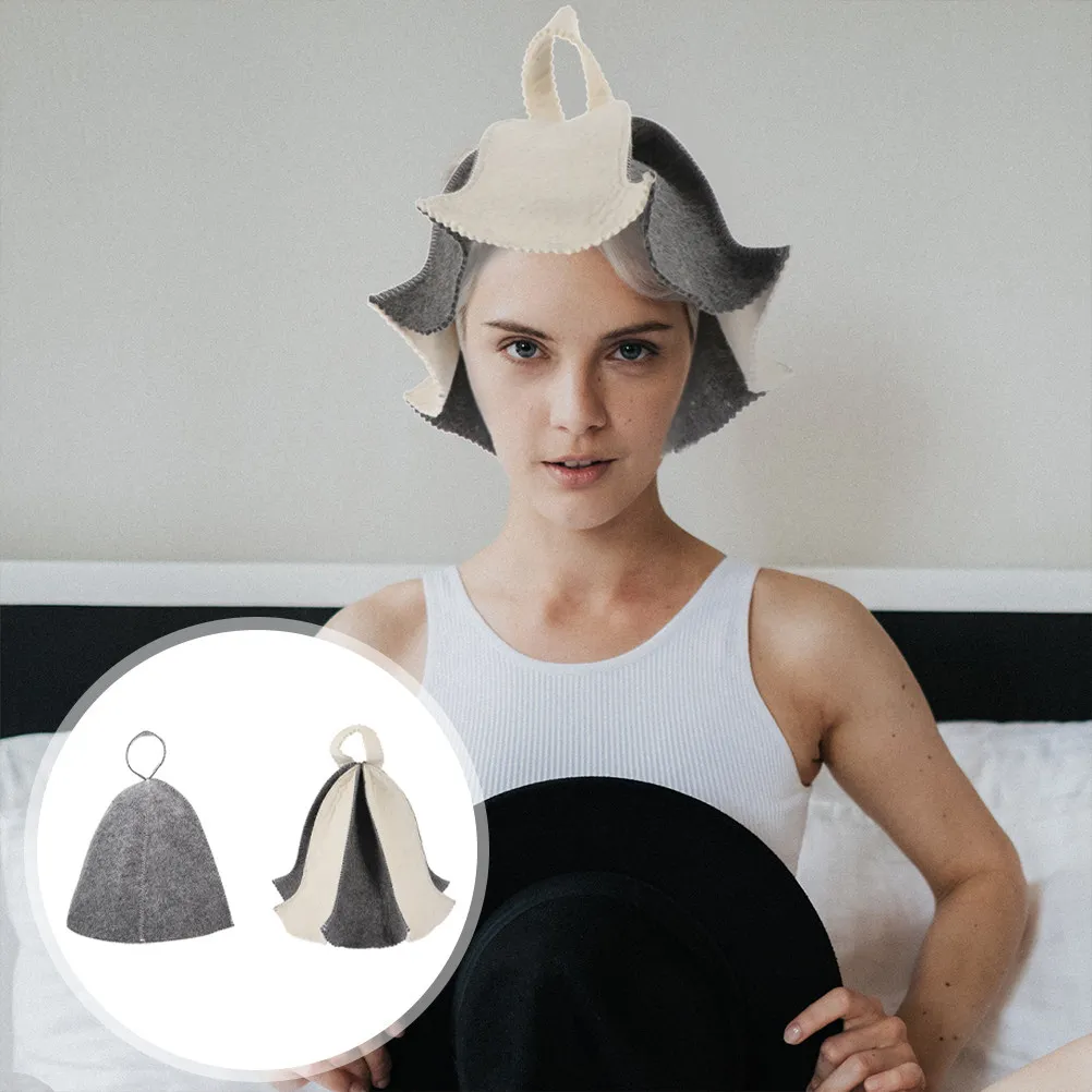 2Pcs Sauna Hat Thick Felt Bathing Covers Heat Insulation Head Protectors Comfortable Sauna Supplies for Steam Room
2Pcs Sauna Hat Thick Felt Bathing Covers Heat Insulation Head Protectors Comfortable Sauna Supplies for Steam Room