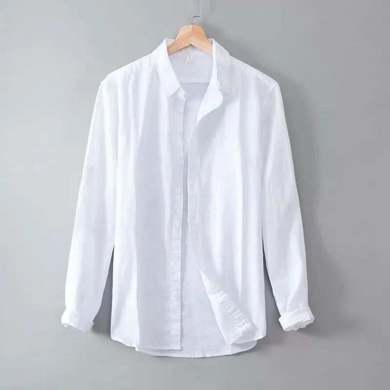 Spring White Linen Cotton Shirt Men's Simple Breathable Long Sleeve Loose Casual Sun Protection Thin Inch Shirt Chinese Style
Spring White Linen Cotton Shirt Men's Simple Breathable Long Sleeve Loose Casual Sun Protection Thin Inch Shirt Chinese Style