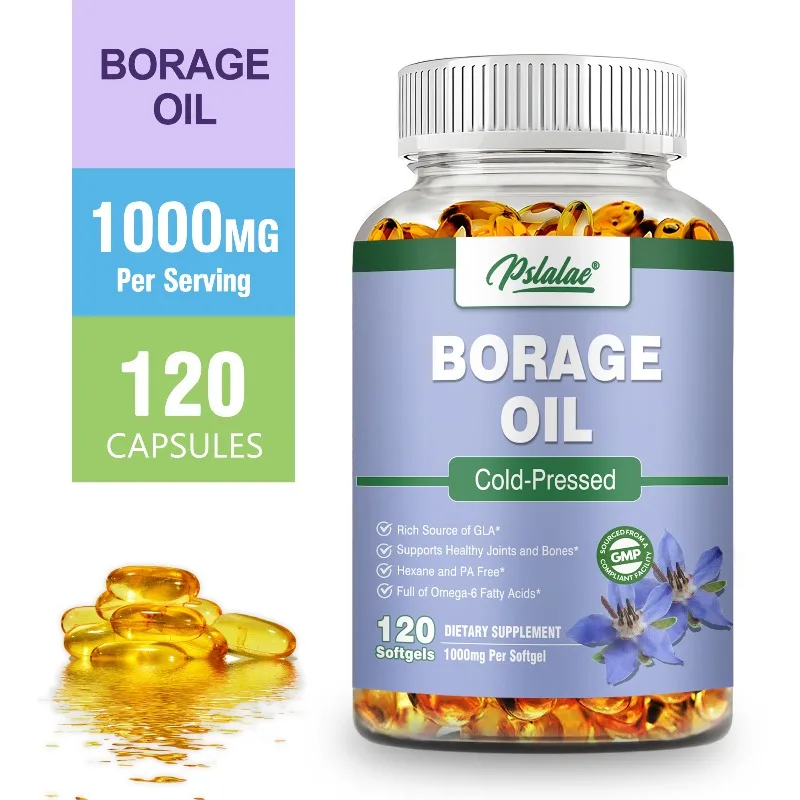 Borage Oil Capsules - Antioxidant, Brightens Skin Tone, Helps Skin, Joint and Bone Health,Strengthens The Immune System, Non-GMO
Borage Oil Capsules - Antioxidant, Brightens Skin Tone, Helps Skin, Joint and Bone Health,Strengthens The Immune System, Non-GMO