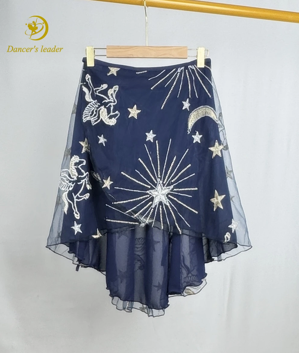 Ballet Freestyle Embroidery Mesh Dancing Skirt Gymnastics Practice Skirt Adult Women's Clothing Lyrical Skirt
Ballet Freestyle Embroidery Mesh Dancing Skirt Gymnastics Practice Skirt Adult Women's Clothing Lyrical Skirt