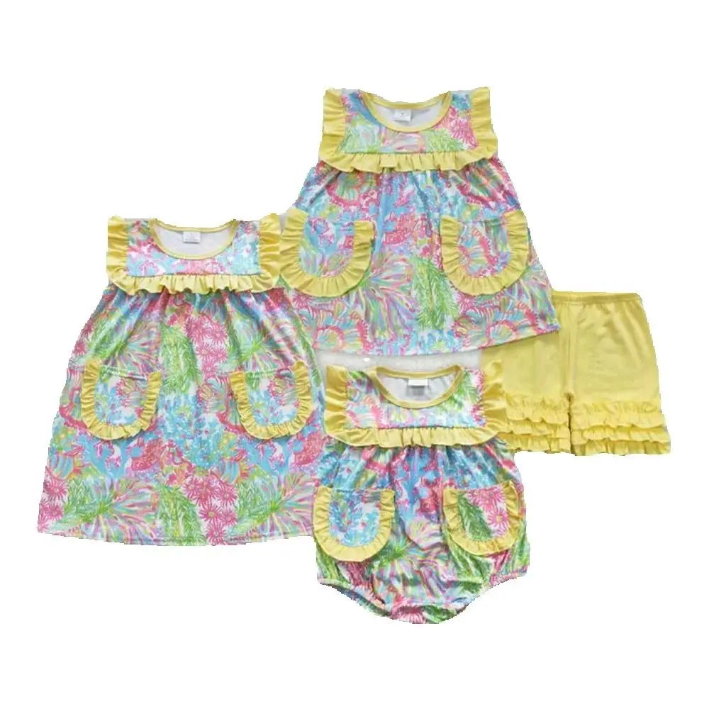 Baby kids clothing Sibling summer girls Sibling Baby Girls Colorful Floral Rompers Dresses Clothes Sets
Baby kids clothing Sibling summer girls Sibling Baby Girls Colorful Floral Rompers Dresses Clothes Sets