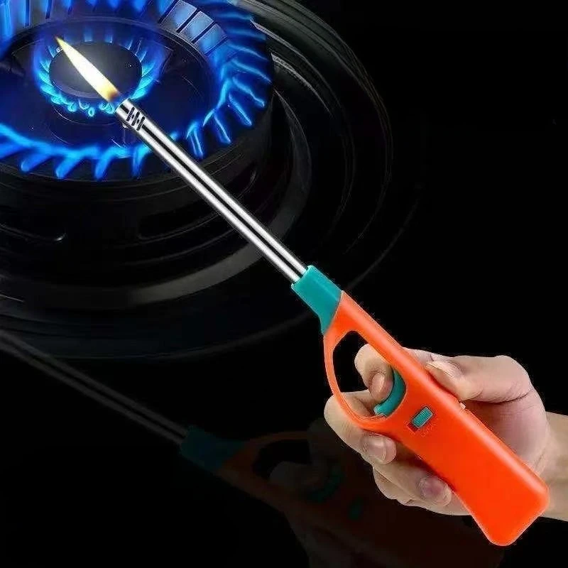 Orange blue metal ignition gun, gas stove tool, lighter, lighting rod, kitchen natural gas, outdoor barbecue cigarette lighter
Orange blue metal ignition gun, gas stove tool, lighter, lighting rod, kitchen natural gas, outdoor barbecue cigarette lighter