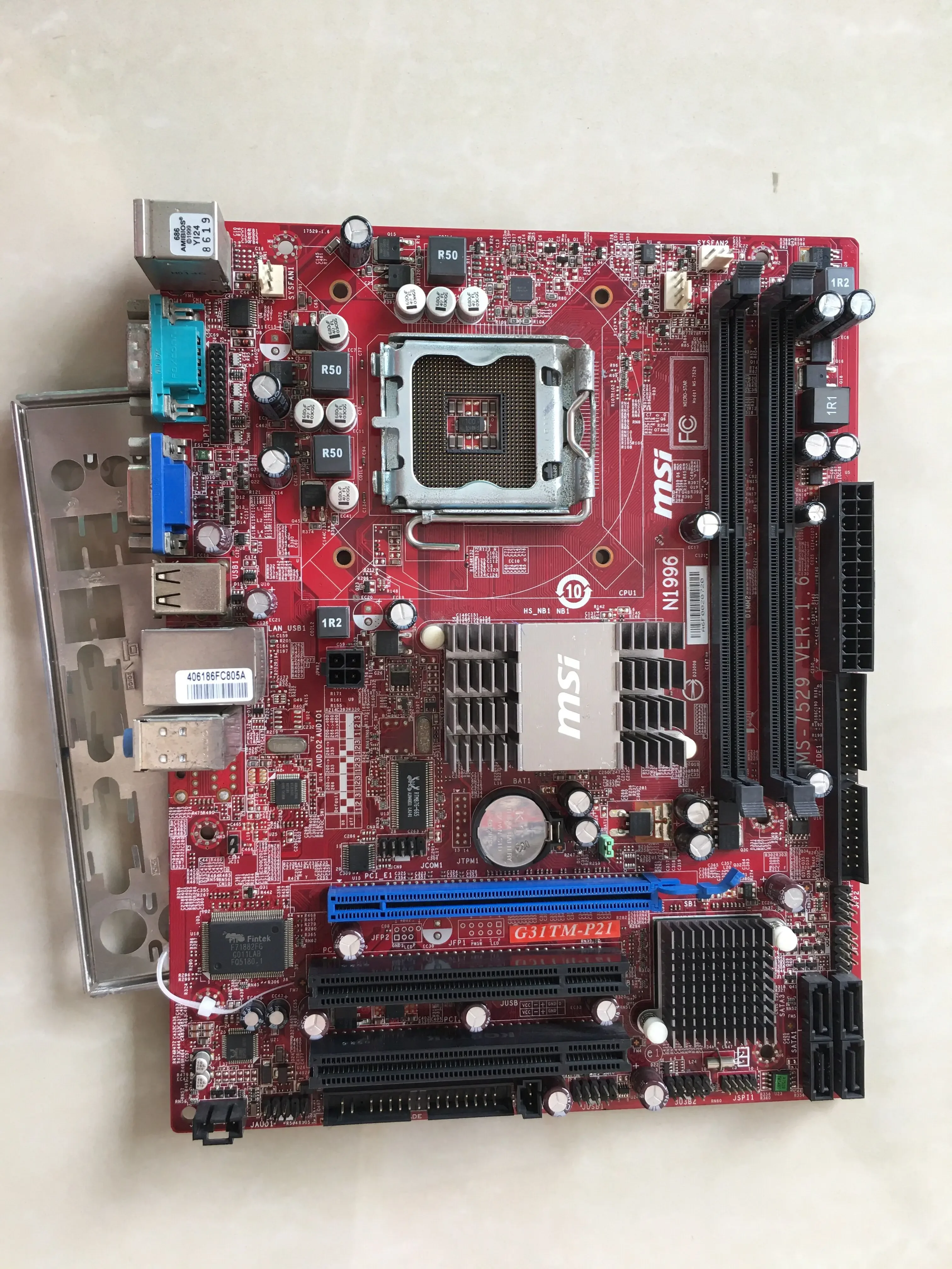 For Disassembly MSI G31 Main Board G31TM-P21DDR2 Baffle Support Core 2 Dual Core Quad Core
For Disassembly MSI G31 Main Board G31TM-P21DDR2 Baffle Support Core 2 Dual Core Quad Core