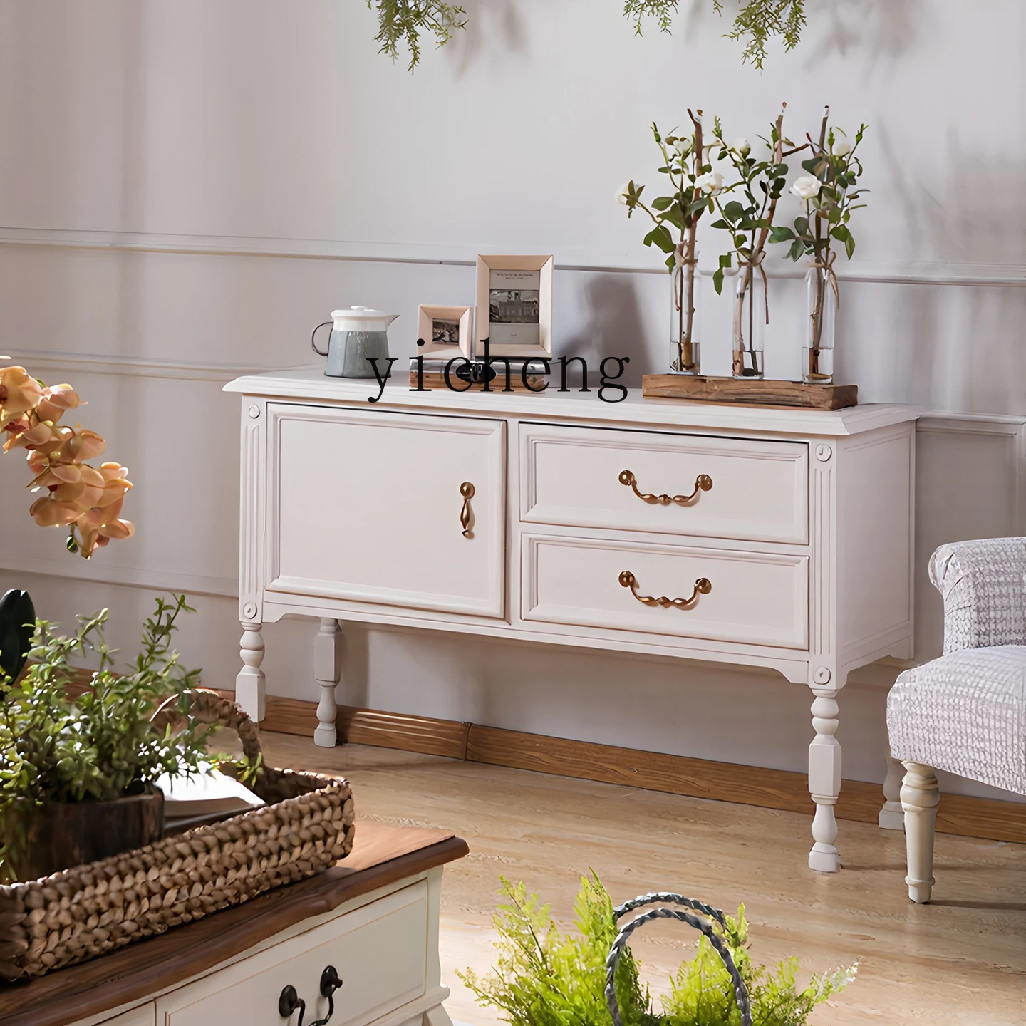 TWR Solid Wood Carved Chest of Drawers Children's Room Storage Cabinet Vintage Style Small Apartment
TWR Solid Wood Carved Chest of Drawers Children's Room Storage Cabinet Vintage Style Small Apartment