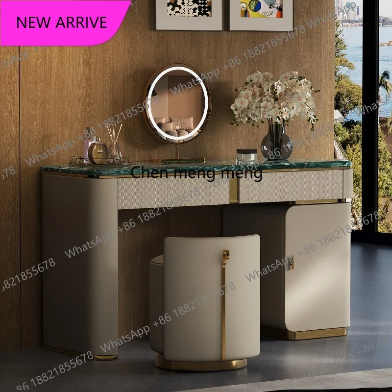 CC Light luxury dresser chest integrated bedroom Italian minimalist marble design dressing table
CC Light luxury dresser chest integrated bedroom Italian minimalist marble design dressing table