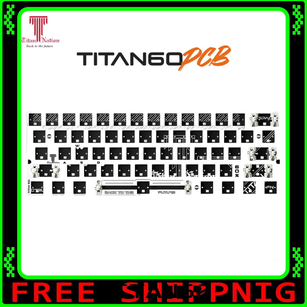 Titan Nation TITAN60 He Magnetic Switch Keyboard Pcb 61 Keys Rt0.01 Customized Gaming Mechanical Keyboard Pc Accessories Gh60
Titan Nation TITAN60 He Magnetic Switch Keyboard Pcb 61 Keys Rt0.01 Customized Gaming Mechanical Keyboard Pc Accessories Gh60