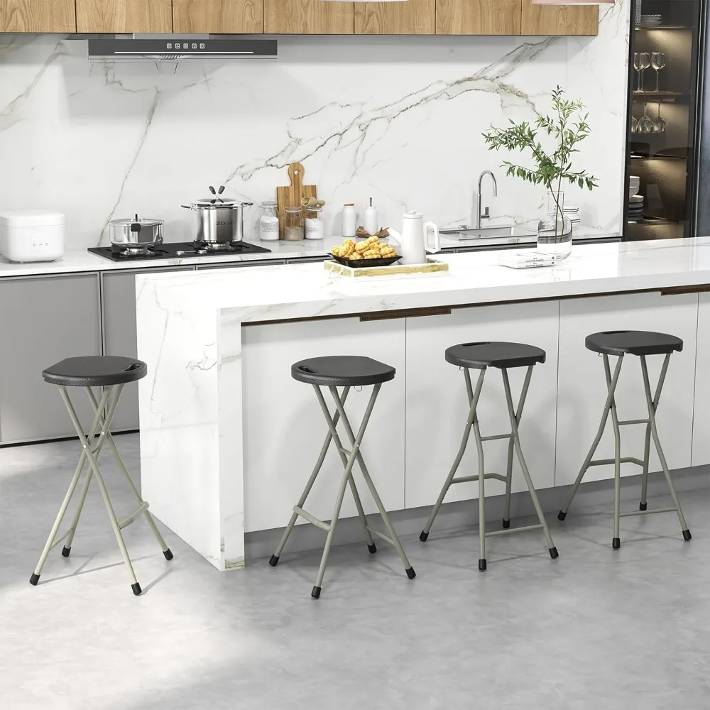 28in Portable Collapsible Bar Stool with Handle & Steel Frame, Set of 2, 28inch, Bars Stools
28in Portable Collapsible Bar Stool with Handle & Steel Frame, Set of 2, 28inch, Bars Stools