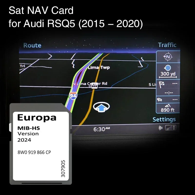 2024 Update Europe UK Maps 8W0919866CP for Audi RSQ5 2015-2020 Car SD GPS Card 16GB MHS2 MIB-HS Navigation
2024 Update Europe UK Maps 8W0919866CP for Audi RSQ5 2015-2020 Car SD GPS Card 16GB MHS2 MIB-HS Navigation